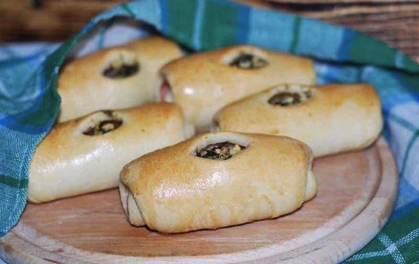 Рогалики с ветчиной Рогалики с ветчиной