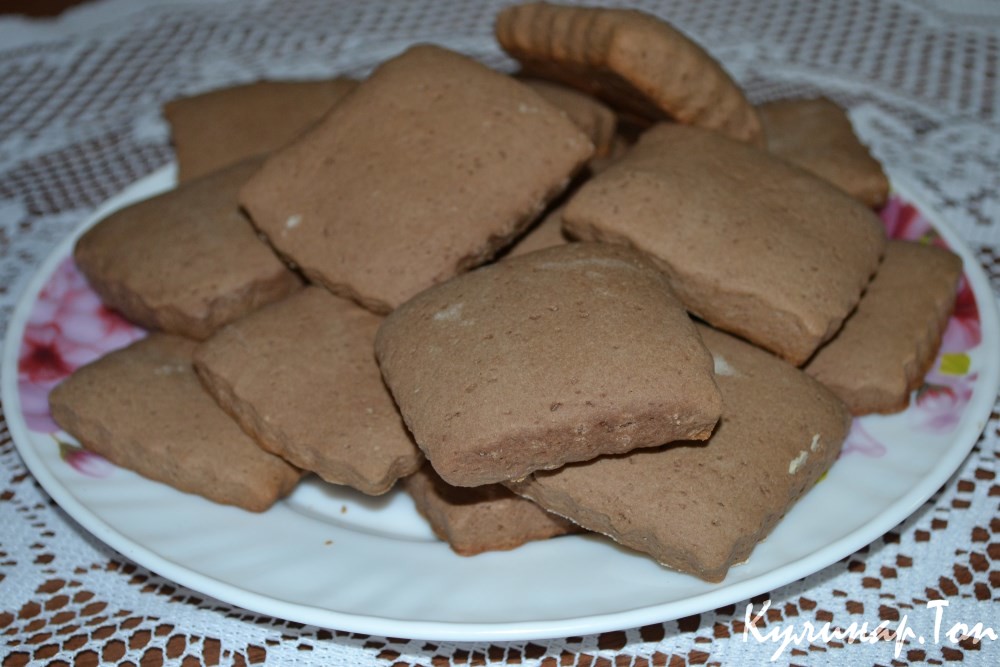 Шоколадно-молочные коржики