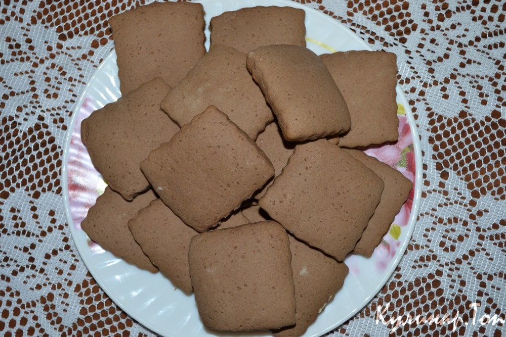 Шоколадно-молочные коржики