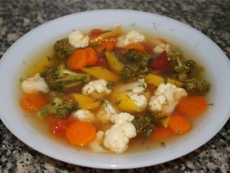 Суп из говядины с картофелем и брокколи