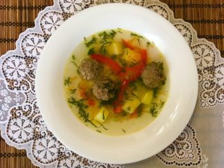 Суп с фрикадельками из говядины