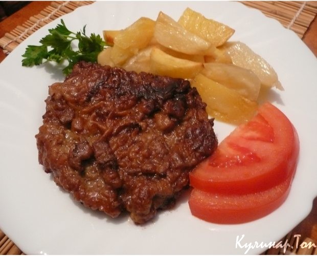 Свиные отбивные в красном вине