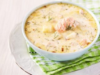 Уха по-фински со сливками