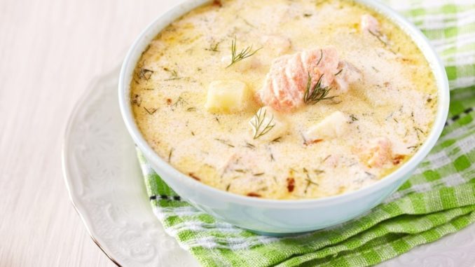 Уха по-фински со сливками Уха по-фински со сливками