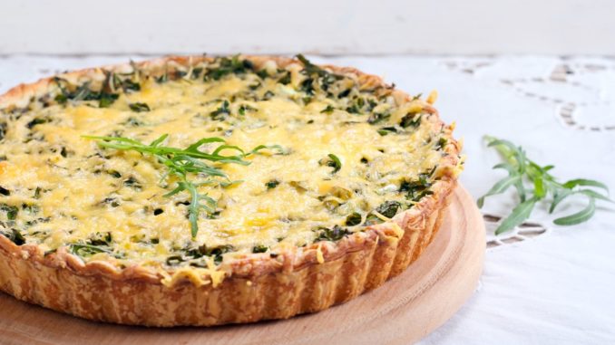 Весенний пирог с творогом и зеленью Весенний пирог с творогом и зеленью
