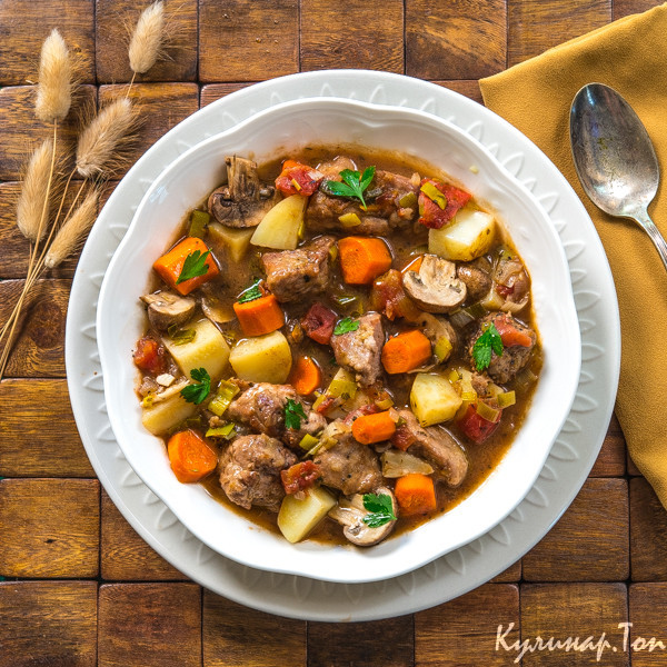 Жаркое из свинины с картошкой