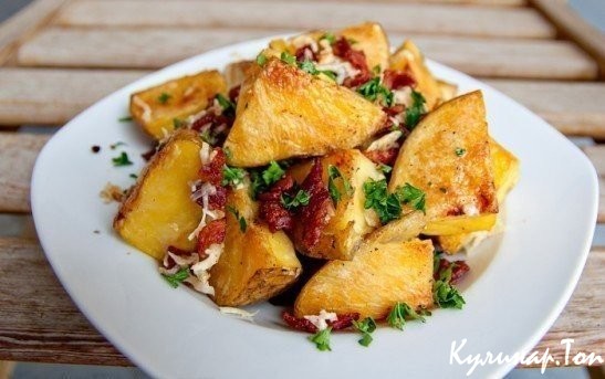 Запеченный картофель с мясом Запеченный картофель с мясом