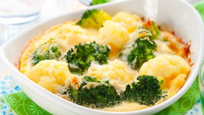 Запеканка из брокколи, курицы и грибов Запеканка из брокколи, курицы и грибов