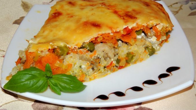 Запеканка из куриного филе с овощами Запеканка из куриного филе с овощами