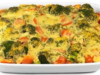 Запеканка из морского языка с овощами