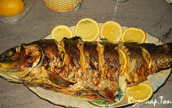 шашлык из карпа Шашлык из карпа с помидорами