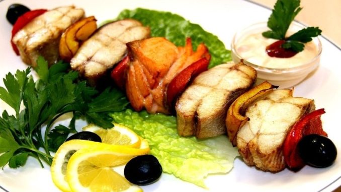 шашлык из салака Шашлык из салаки