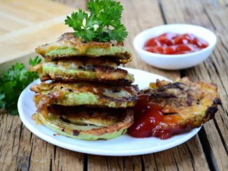 Кабачки в кляре с фаршем по-домашнему