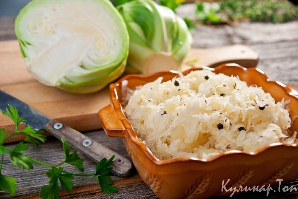 Капуста белокочанная квашеная