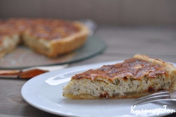 Киш с курицей и сыром