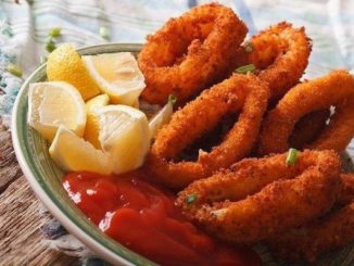 Кольца кальмара в пивном кляре