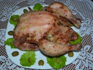Курица фаршированная гречкой