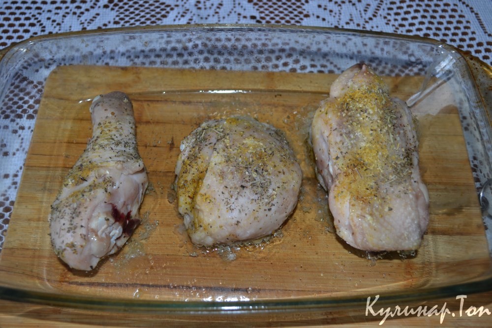 Курица со сливками по-французски