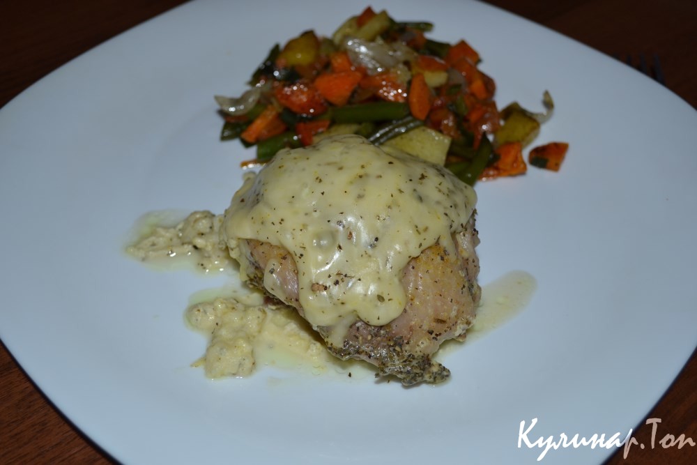 Курица со сливками по-французски