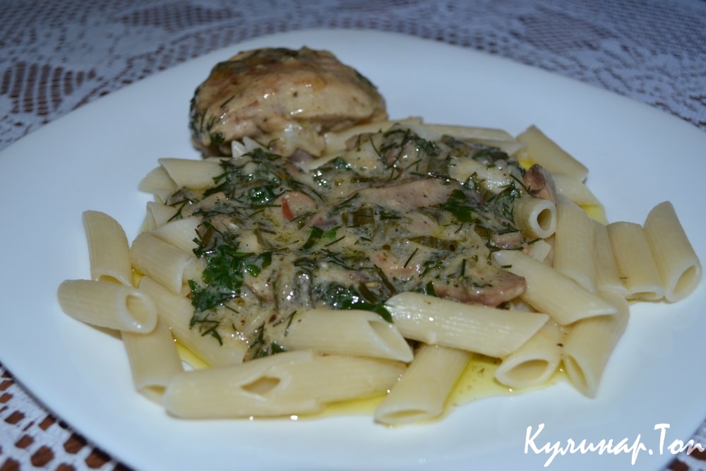 Курица в сметанном соусе