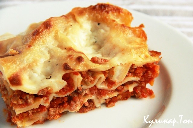 Лазанья с беконом