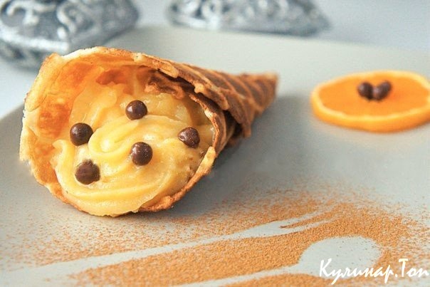 Мандариновый заварной крем