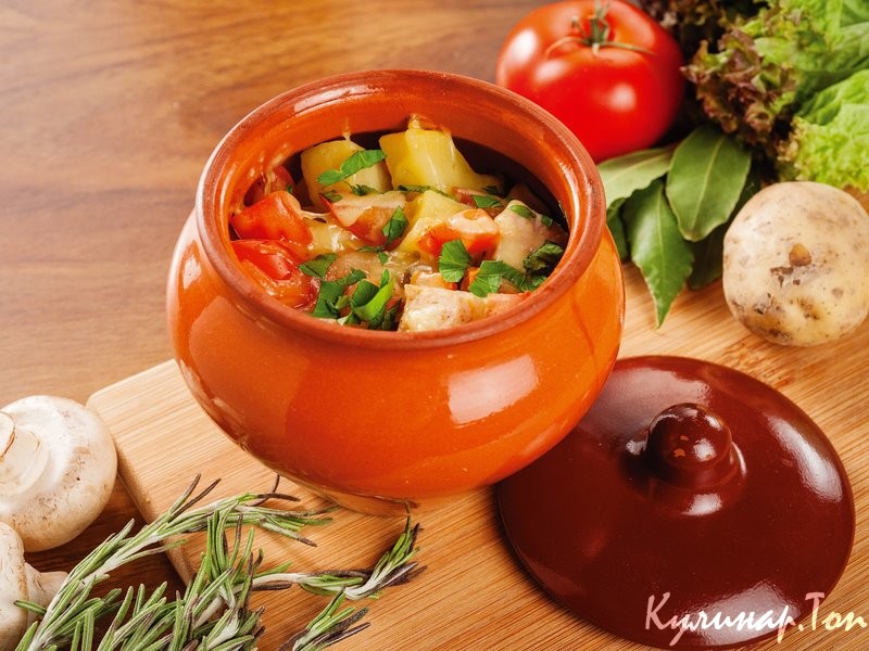 Мясо в горшочке «Илья Муромец»