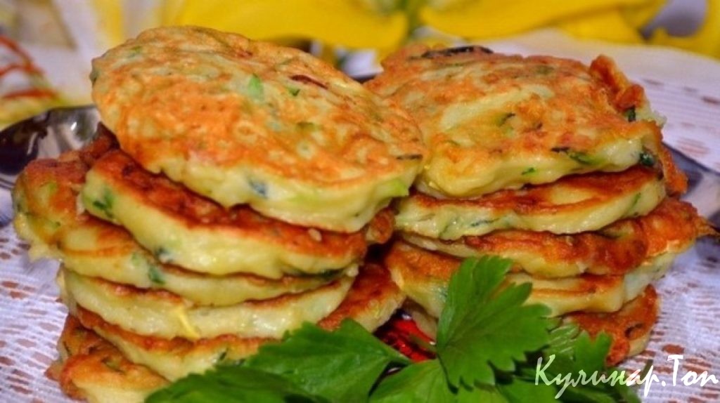 Острые кабачковые оладьи