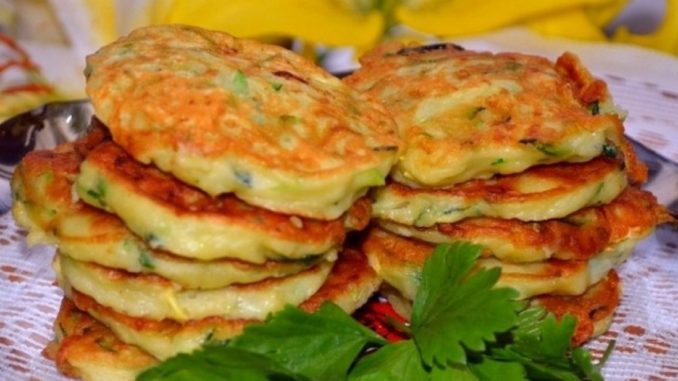 Острые кабачковые оладьи Острые кабачковые оладьи