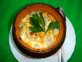 Пельмени, запеченные в сметане