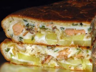 Пирог рыбный с картофелем