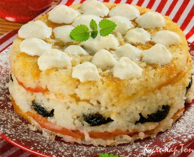 Рисовая запеканка с черносливом