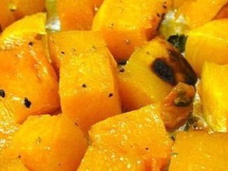 Тыква, жаренная с фисташками
