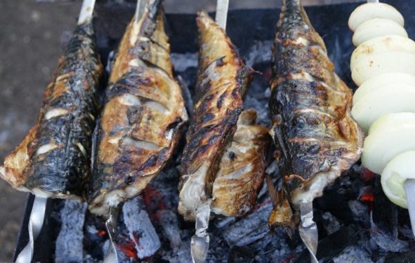 шашлык из селедки Шашлык из сельди