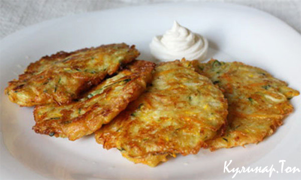 Кабачковые оладьи Кабачковые оладьи