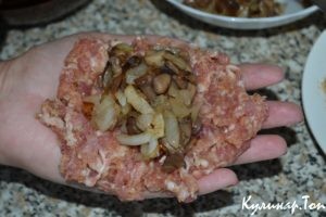 Котлеты с грибами