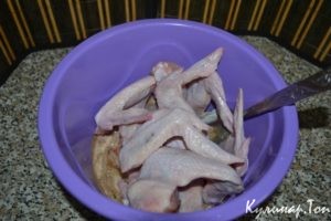 Куриные крылышки в йогурте