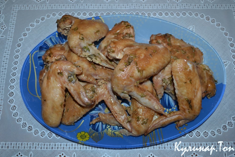 Куриные крылышки в йогурте