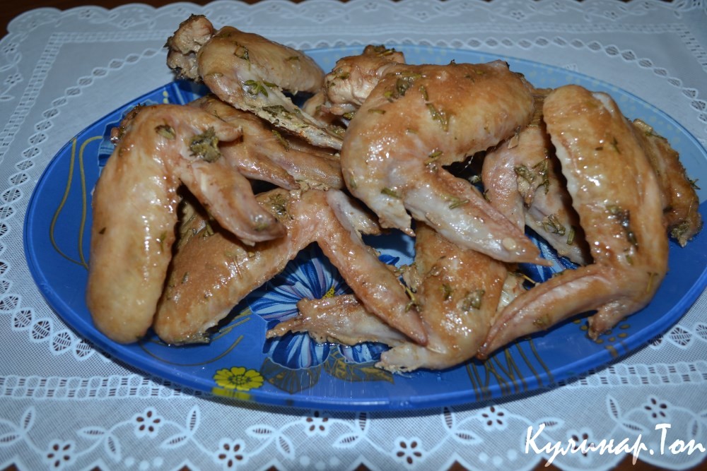 Куриные крылышки в йогурте