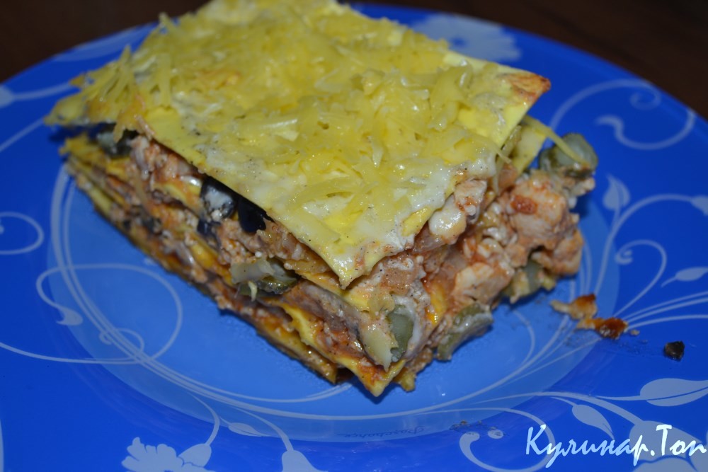Лазанья с курицей