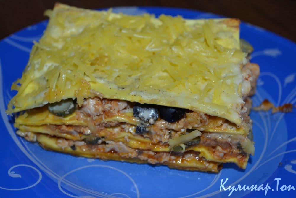 Лазанья с курицей