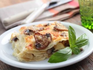 Лазанья с шампиньонами