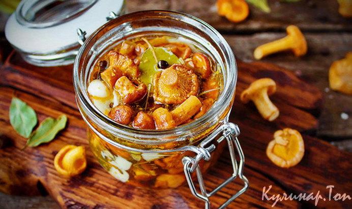 Маринованные лисички