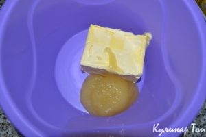 Медовое печенье из овсяных хлопьев