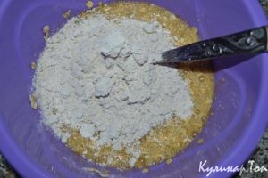 Медовое печенье из овсяных хлопьев