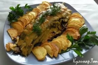 Минтай фаршированный