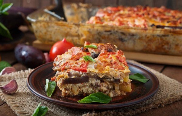 Мусака с шампиньонами Мусака с шампиньонами