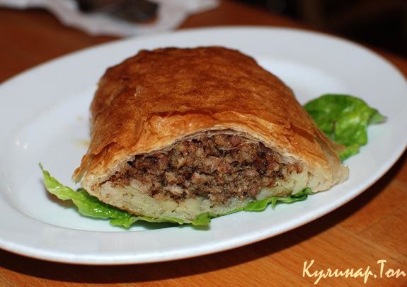 Мясной штрудель