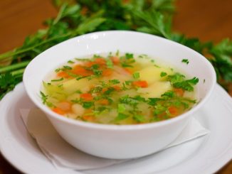 Овощной суп с картофелем и рисом