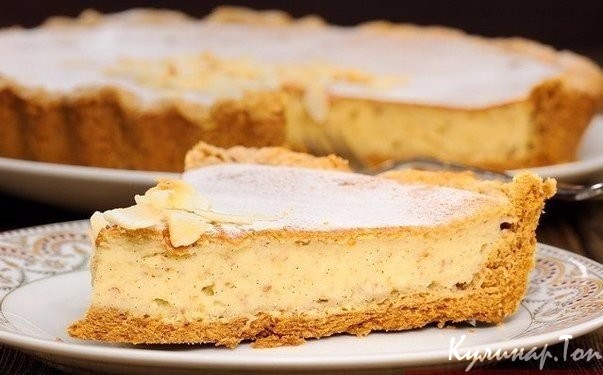 Пирог с творогом и бананом Пирог с творогом и бананом